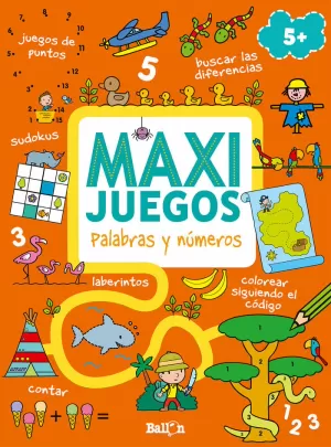 MAXI JUEGOS - PALABRAS Y NÚMEROS +5